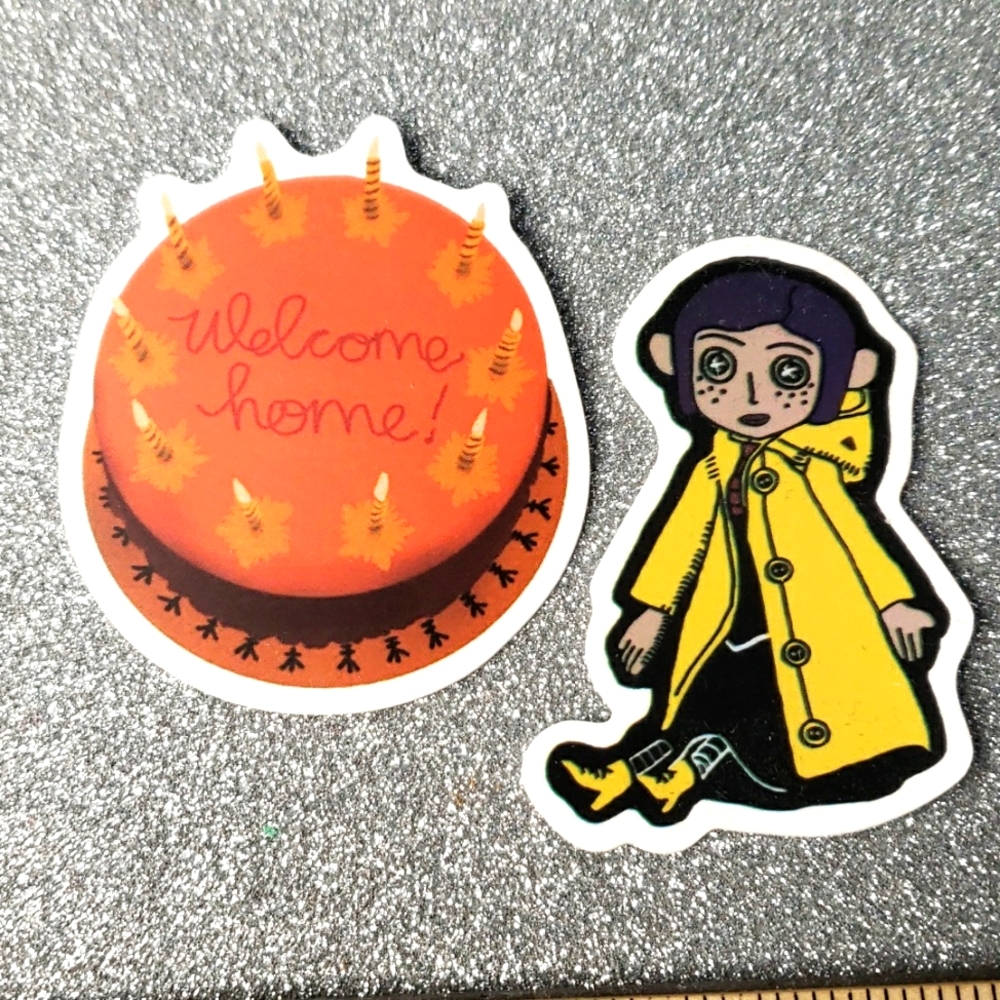 10/$10 CORALINE Waterproof Sticker Travel